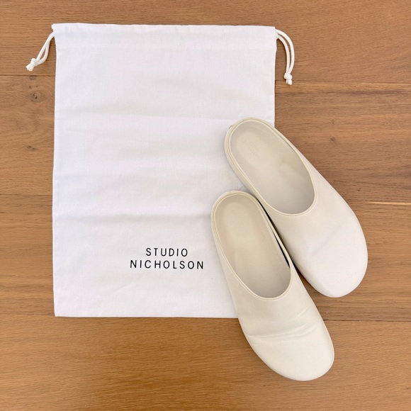 STUDIO NICHOLSON White Wearing Mules, 39 - Picture 11 of 13
